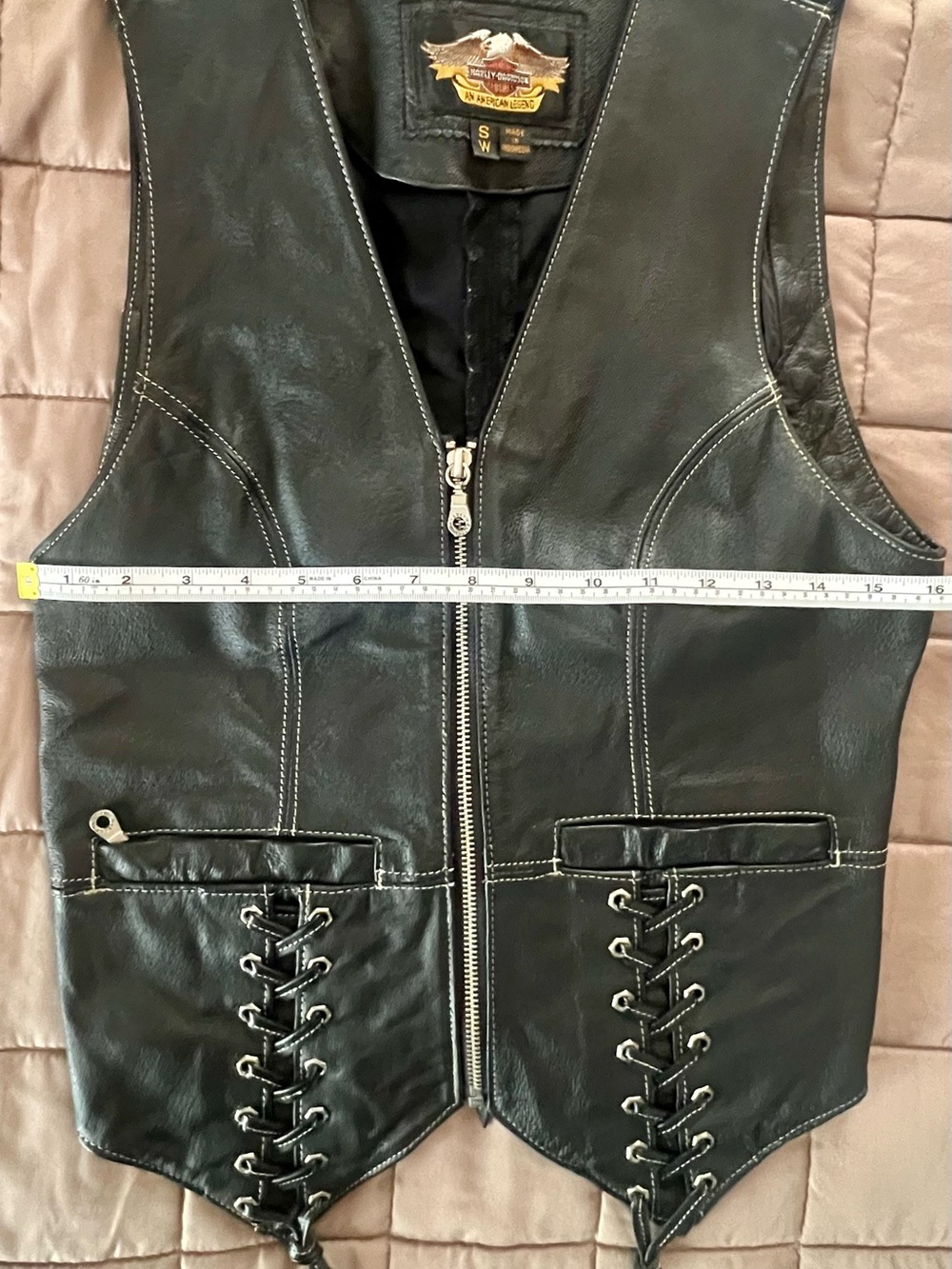 Harley-Davidson Black Leather Vest